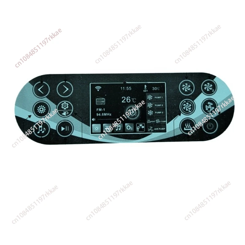 Touch  Control Panel for Bathtubs & Whirlpools Hot Tub Controller with Whirlpool Massage & Draining Accessories