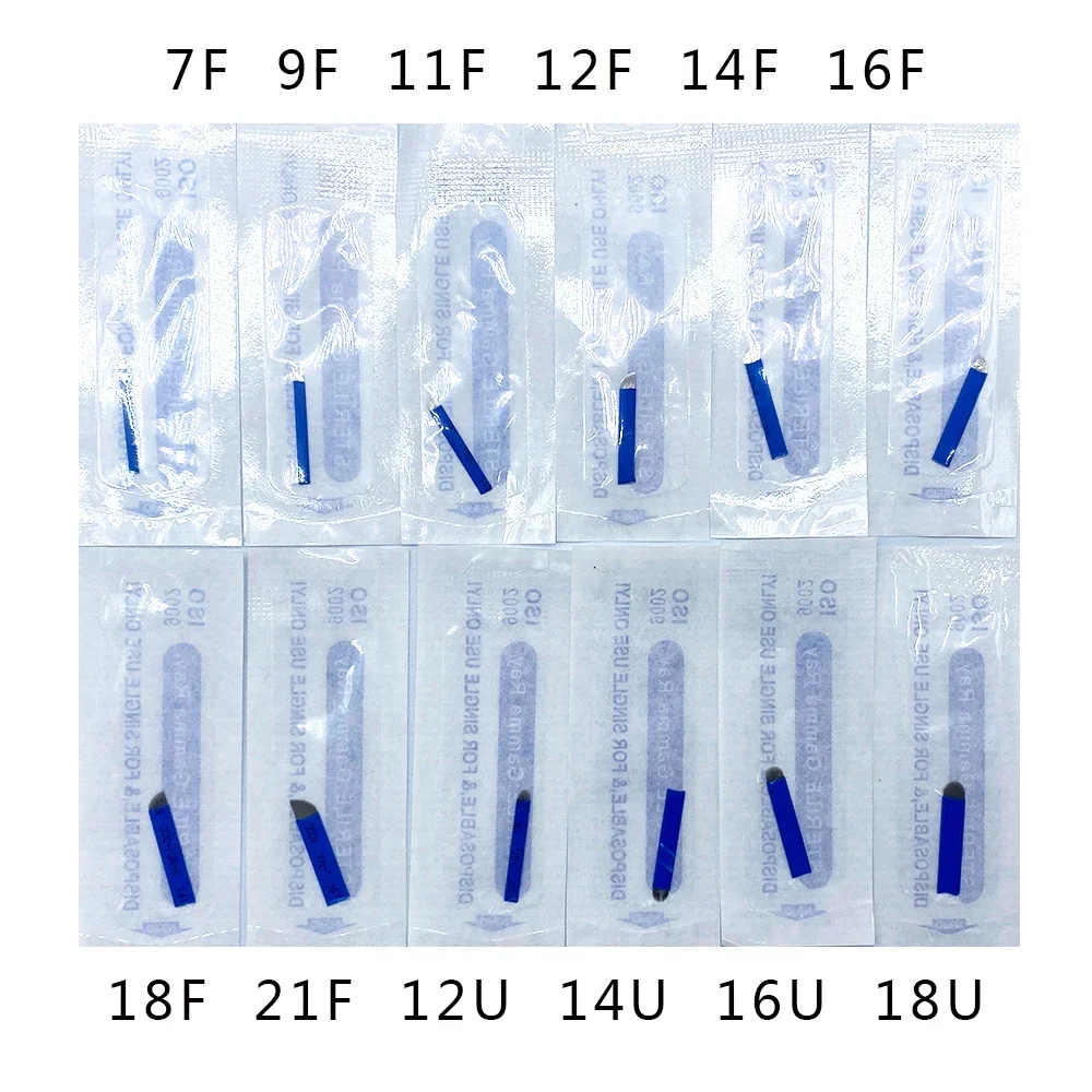 50pcs Microblading Tebori Blades Needles Tattoo Needles 0.18mm Permanent Makeup Needle 7/9/12/14/17/21 Manual Eyebrow Blades