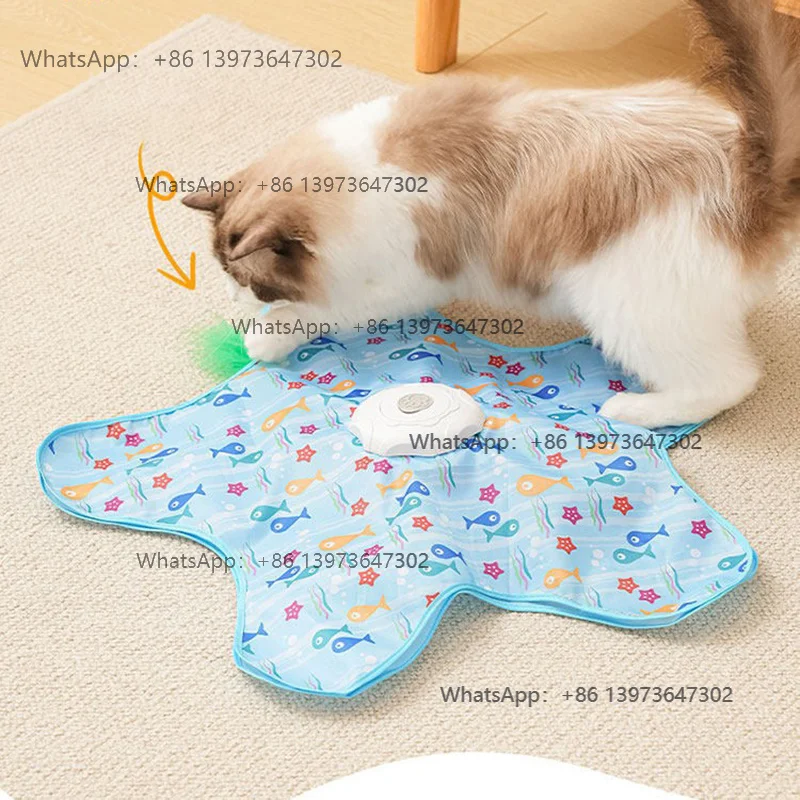 Yun Eco-friendly Plastic Cat Hunting Cover Smart Electric Trap Ball Self-entertainment Hide-and-seek Pet Interaction Cartoon Cat