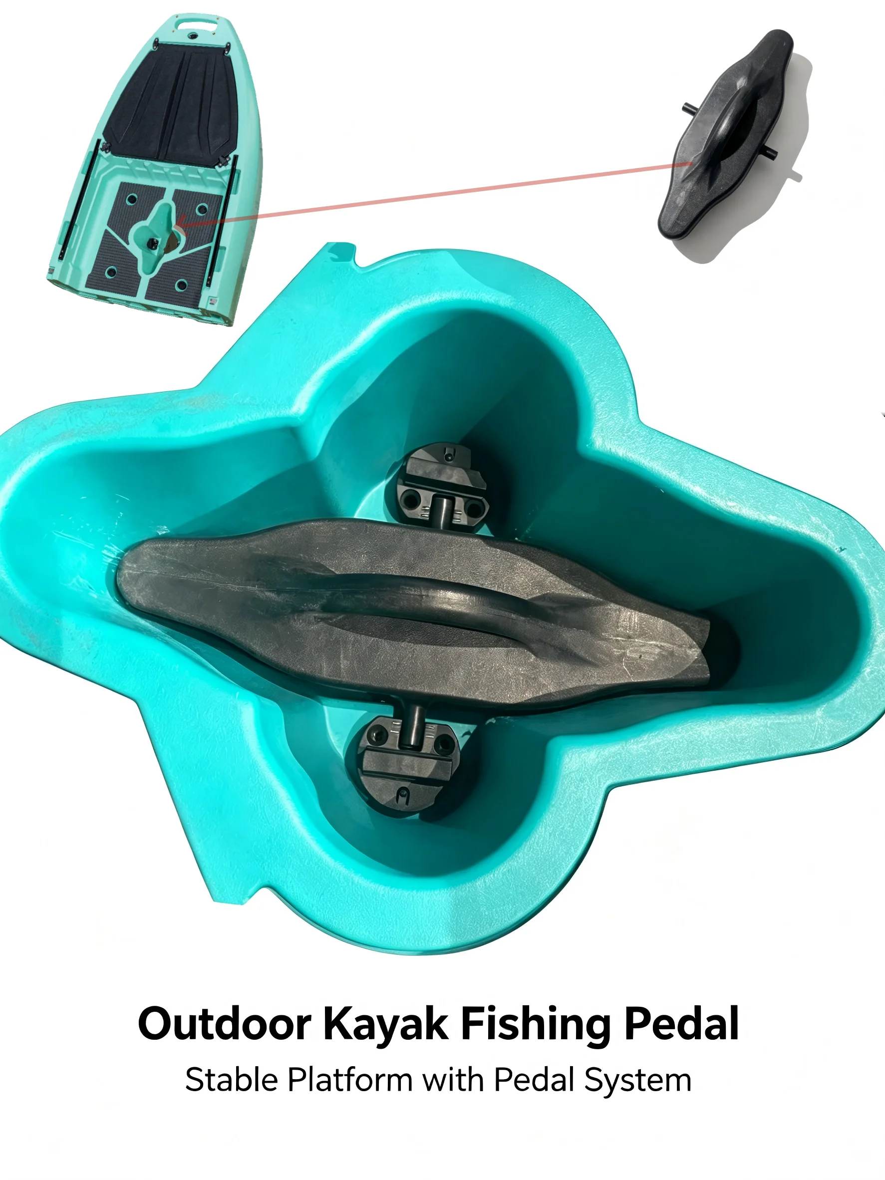 Universal Waterproof Fin Pedal Kayak Foot Pedal Hole Drain Plug for Fishing Kayak Footwell Kayaking Water Sport Accessory Parts