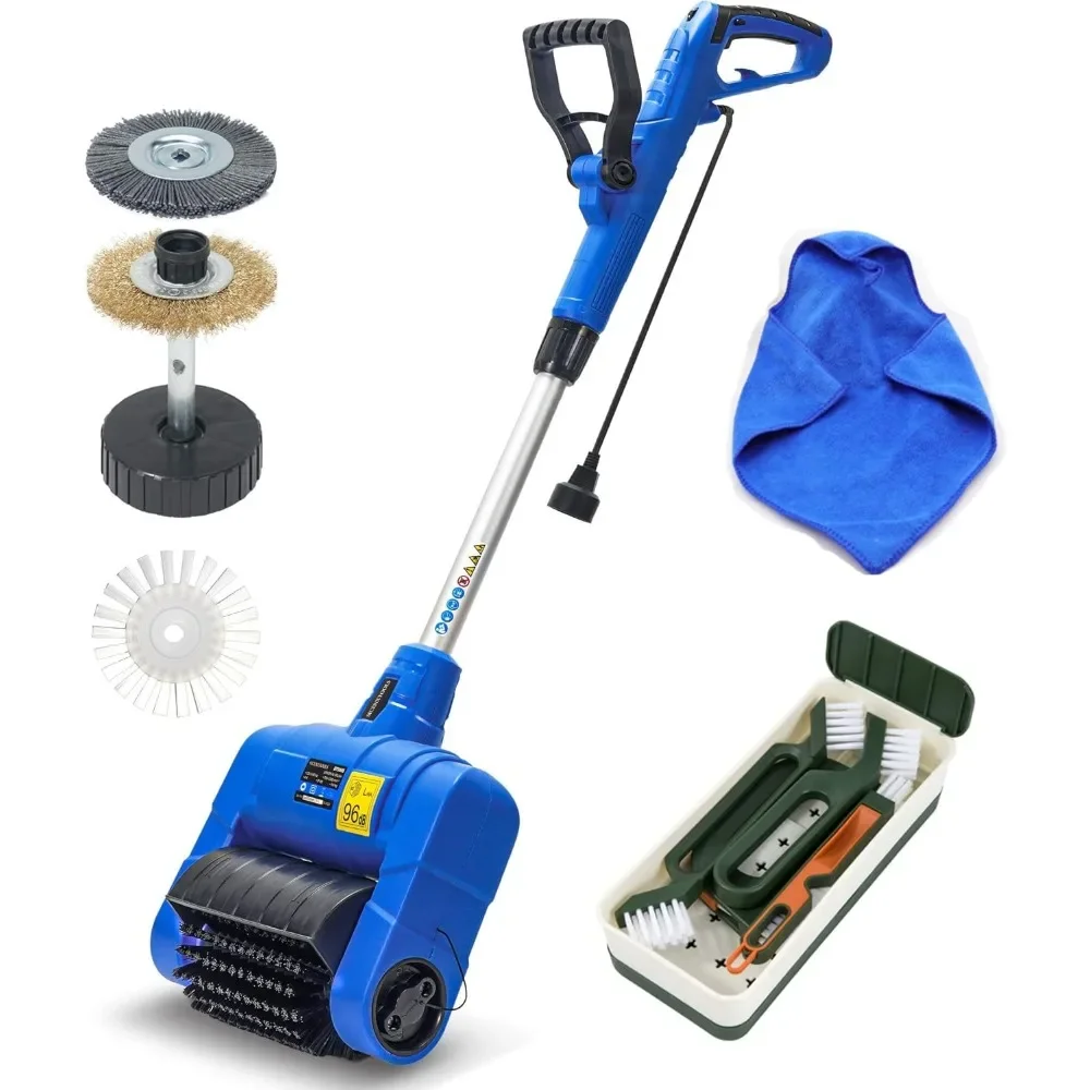 Electric Grout Cleaner Machine para pisos de telha, Power Roller Brush Work