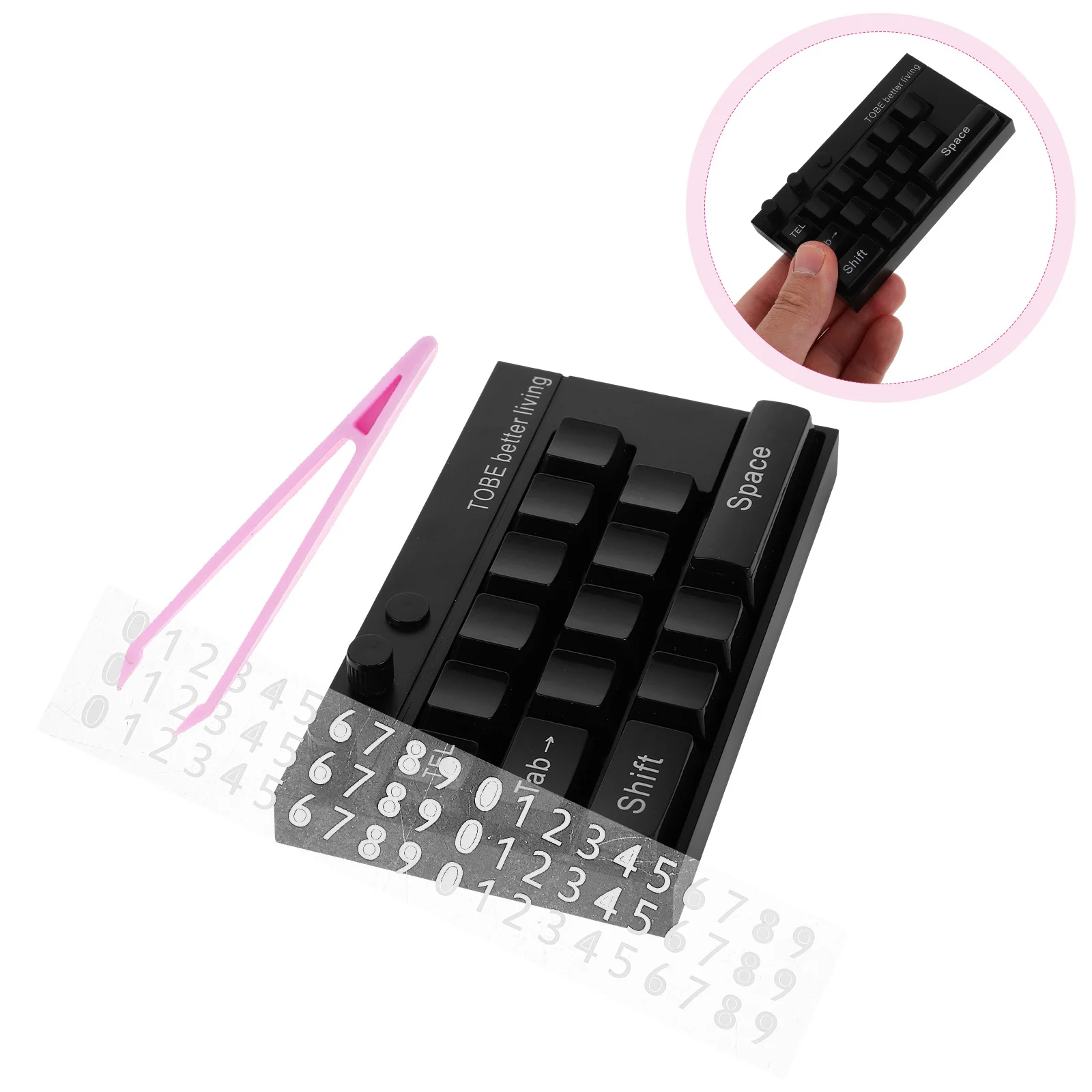 

Clear Readable Phone Number Sign for Temporary Parking Stylish Retro Design Durable Dashboard Display Plate