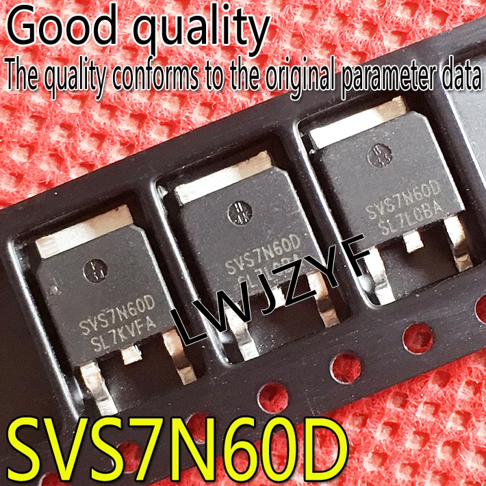 (1Pieces) New  7N60 SVS7N60D FCD7N60 D7N60 MOS  TO-252 600V7A MOSFET Fast shipping