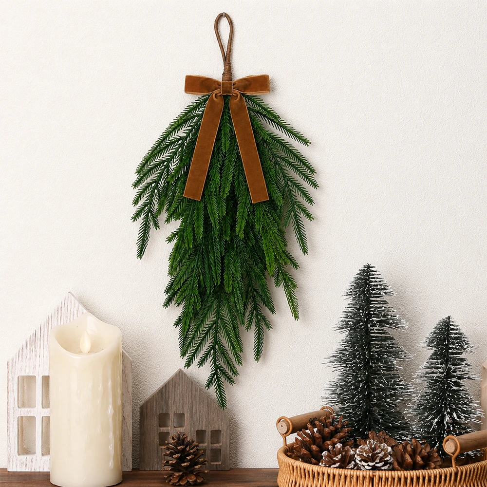 พวงหรีดคริสต์มาสโนร์ฟอล์กเทียม - Christmas Wreath Fake บทวิจารณ์และราคา