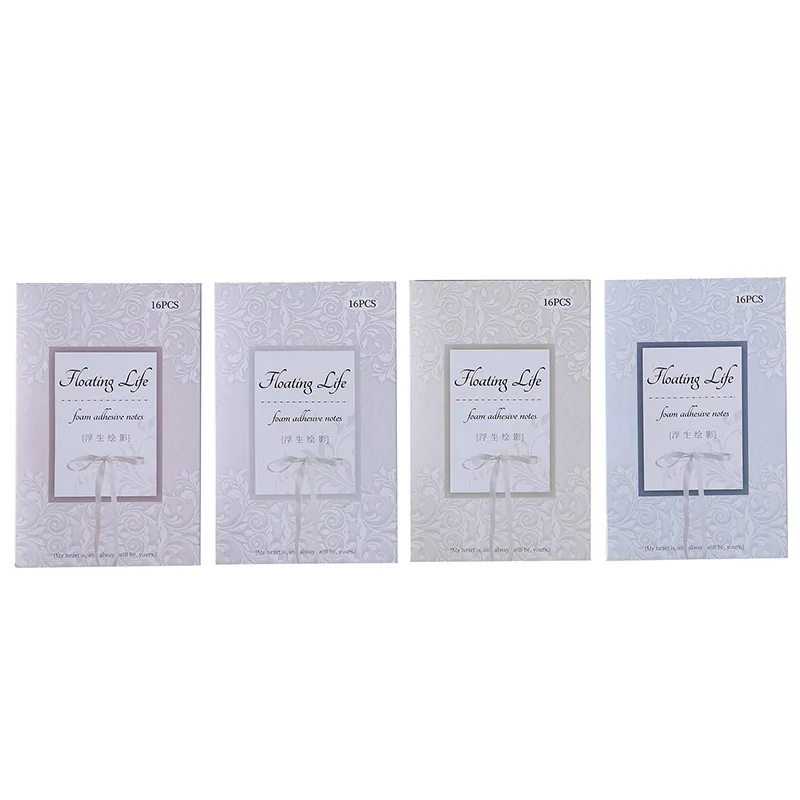 24sets/lot Memo Pads Material Paper Floating shadow painting Collection Junk Journal Scrapbooking  Background Decoration Paper