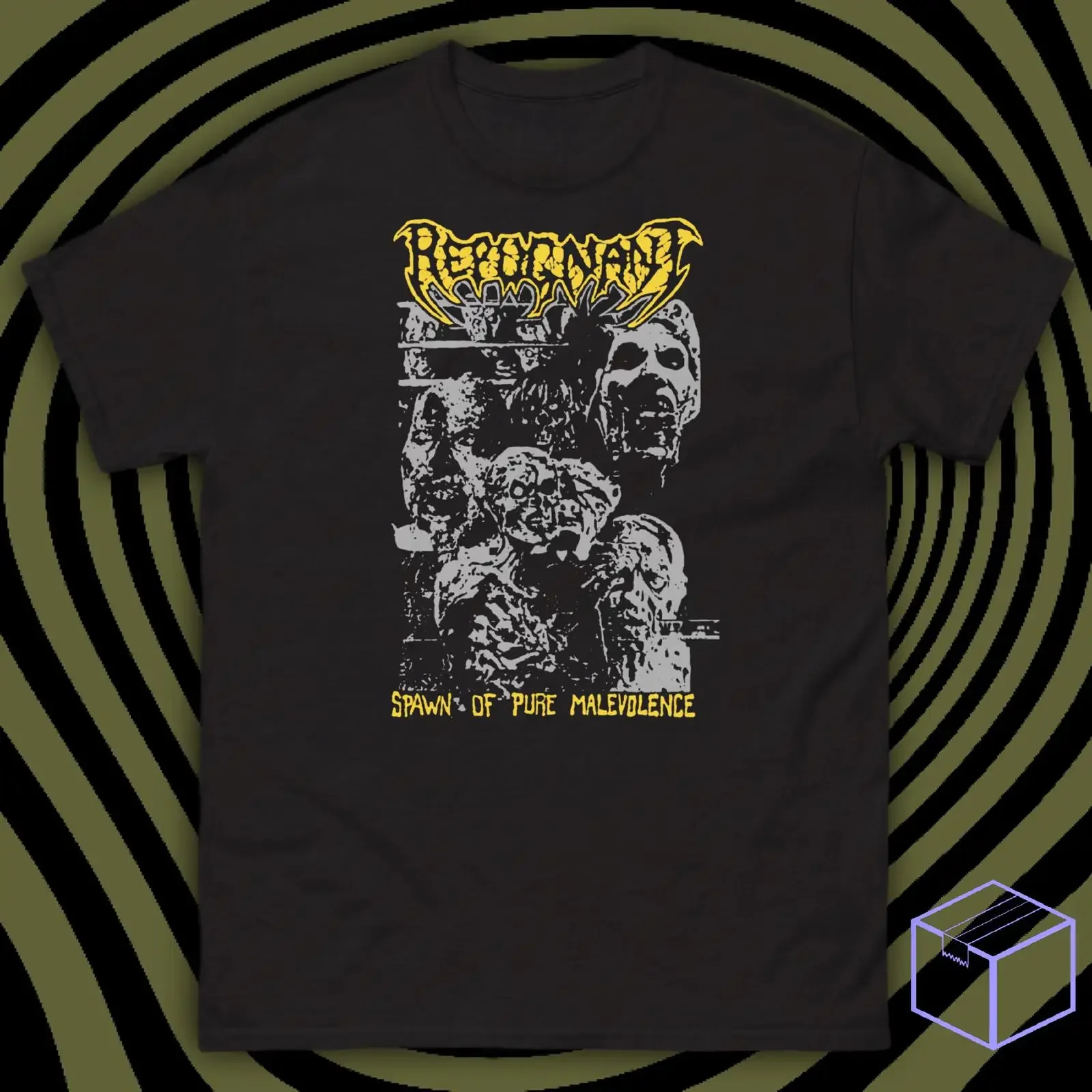 REPUGNANT Spawn of Pure Malevolence T Shirt vintage Washed homme graphic Stylish fashion Slightly Versatile Comfortable