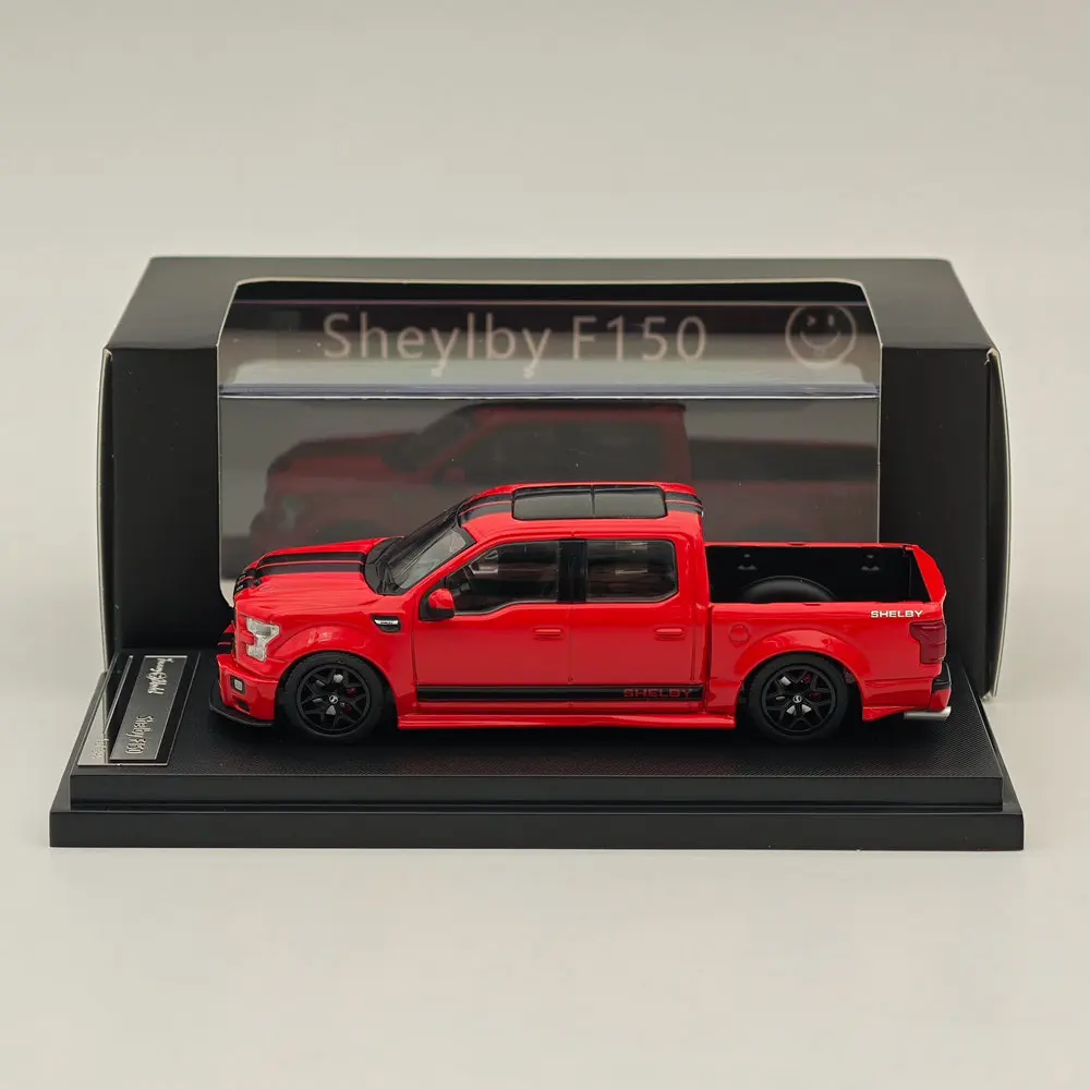 Funny Model 1/64 Scale SHELBY F-150 Shelby Super Snake Pickup Red Diecast Models Car Limited Collection Auto Toys Gift