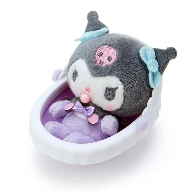 Sanrio Kawaii Kuromi Hello Kitty My Melody Cinnamoroll Plush Doll Toys Anime Cartoon Cradle Pacifier Soft Toys Ornaments Gifts