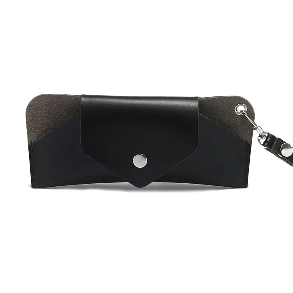 Office Portable Hanging Wrist PU Leather Sunglasses Case Glasses Storage Box Glasses Bag