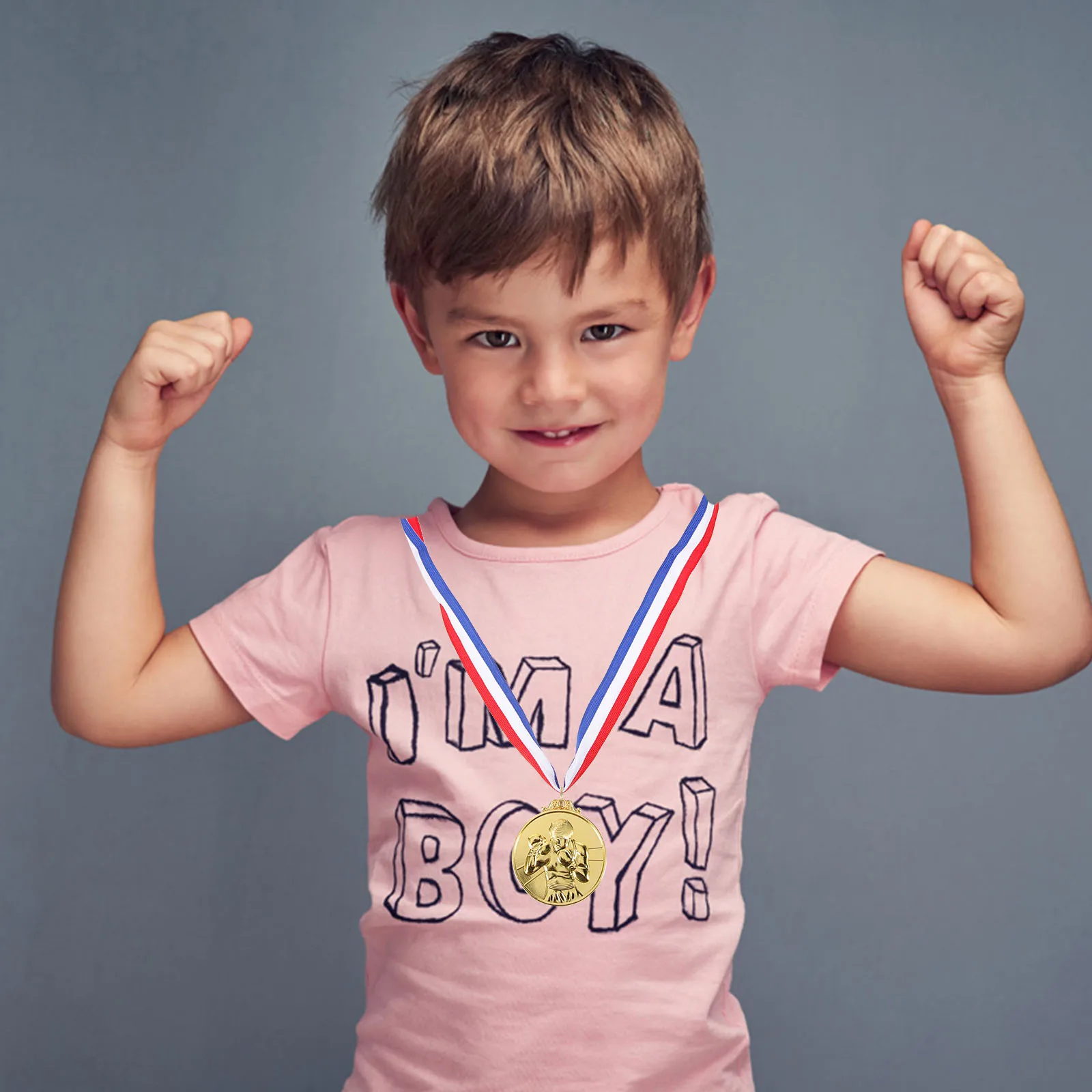 

5Pcs Medal Game Award Simulation Design Lightweight Metal Sports Medal for Competition Party Favor Honor Recognition