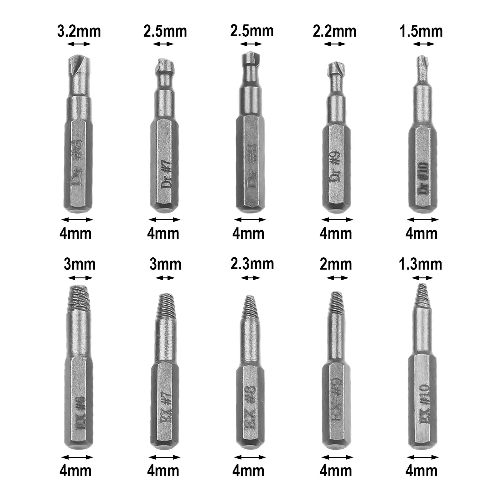 Screw Removal Tool Screw Disassembler Drill Bit Metal Accessories Multipurpose Power Tools For Broken Head Screw