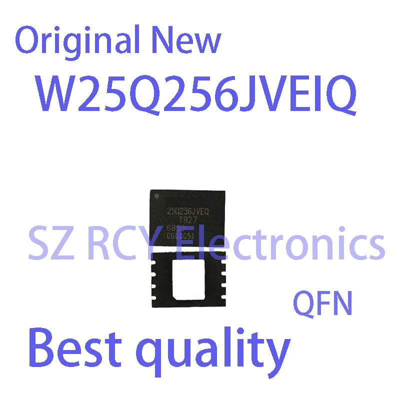 W25Q256JVEIQ WSON-8 Chip Eletrônico, 25Q256JVEQ, 25Q256JVEQ, WSON-8, Novo, 2-5 Pcs