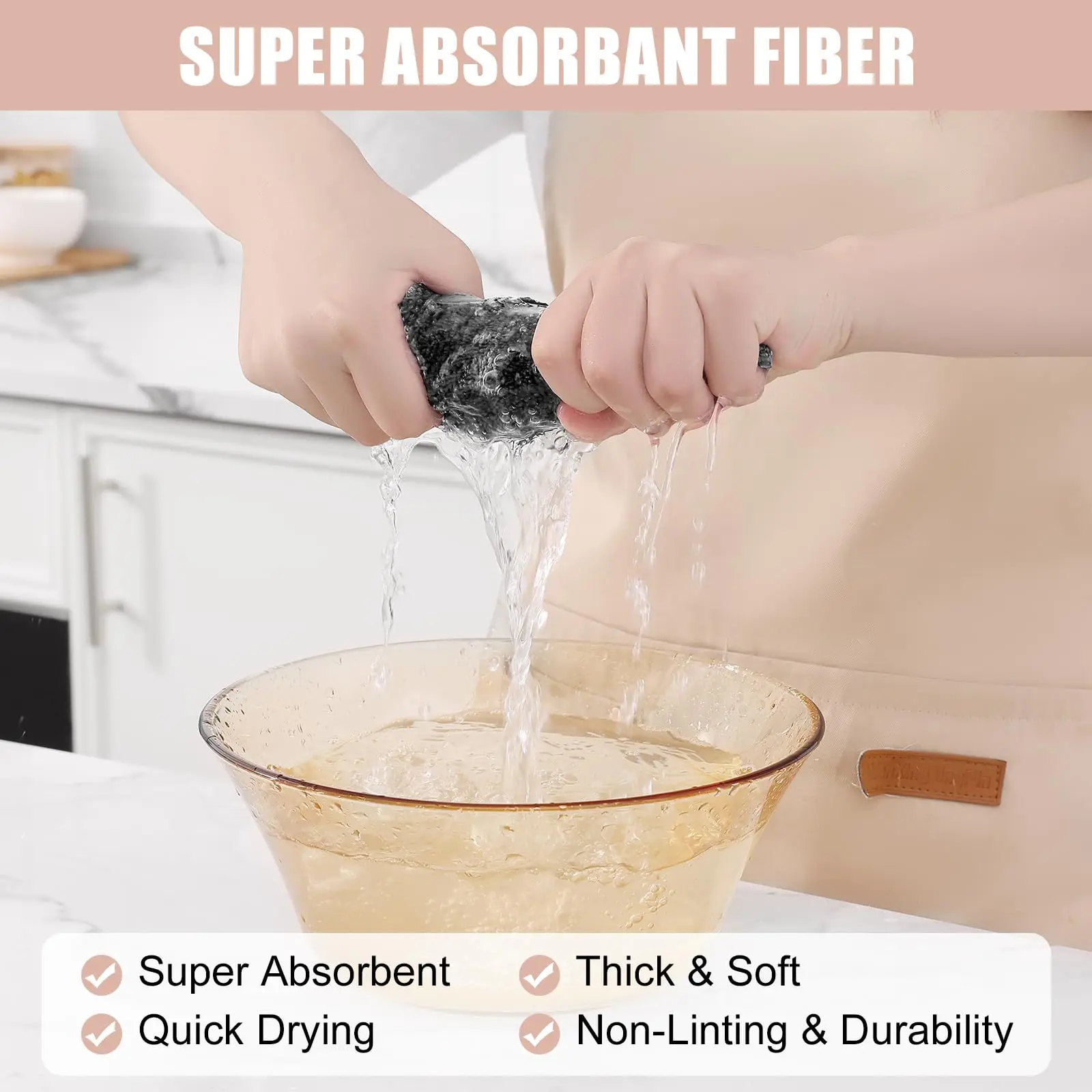 1/6/12Pcs Microfiber Cleaning Cloth Highly Soft and Absorbent Dishcloth Fast Drying Cleaning Rags for Kitchen Window Cars