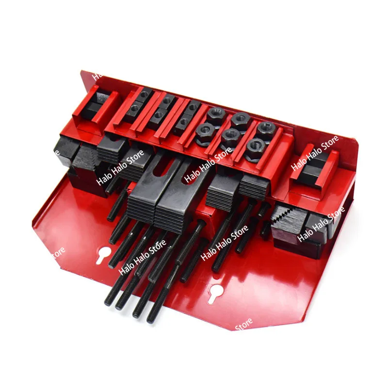 58pcs Milling Machine Clamping Set Mill Clamp Kit Vice M12 Universal Fixture Screw Set Pressure Plate Processing Parts