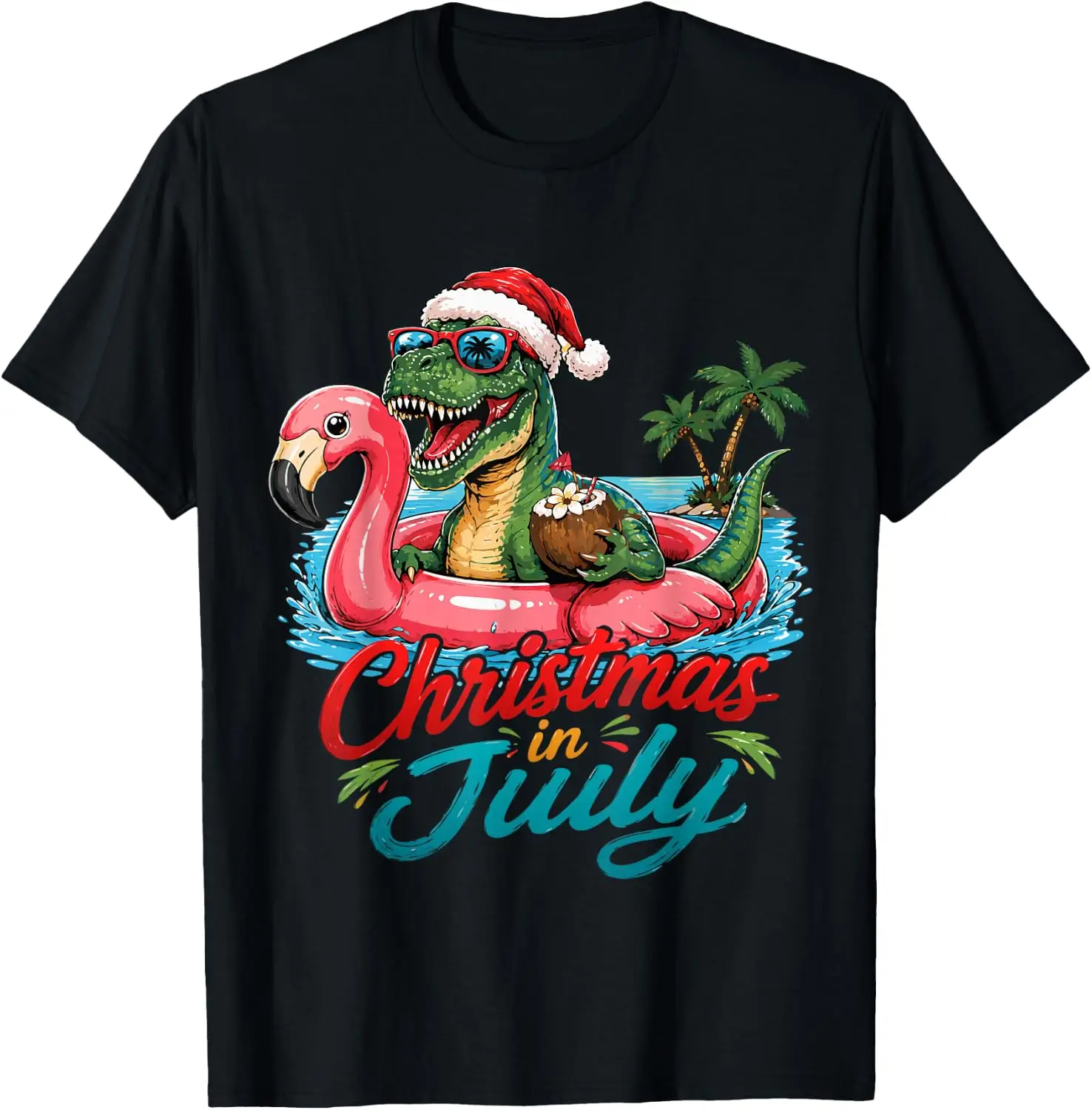 Funny In July Men Boys Toddler T Rex Dinosaur T-Shirt 100% Cotton Trendy Y2K Short-Sleeve Tee-Soft, Quick-Drying,
