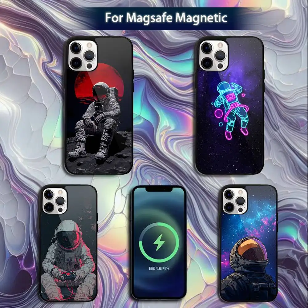 

cool astronaut Phone Case For iPhone 16e,16,15,14,13,12,11,Plus,Pro,Max,Mini Magsafe Magnetic Wireless Charging