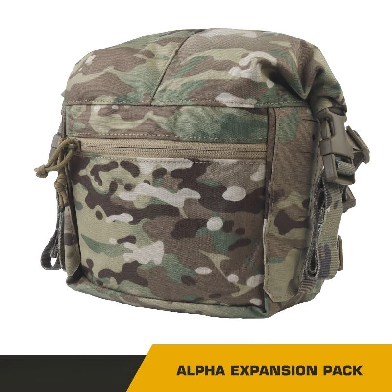 Тактический пакет расширения Alpha в стиле SS, большой рулонный чехол MOLLE с мягкой подкладкой для разделенной нагрудной установки 34A, несущий жилет, аксессуар