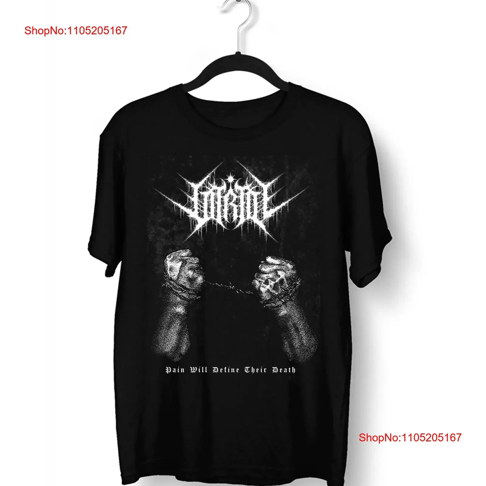 Vitriol Band Pain Will Define Their Death T Shirt Black S 2345XL 1P0262 vintage Washed Casual Versatile Comfortable Stylish