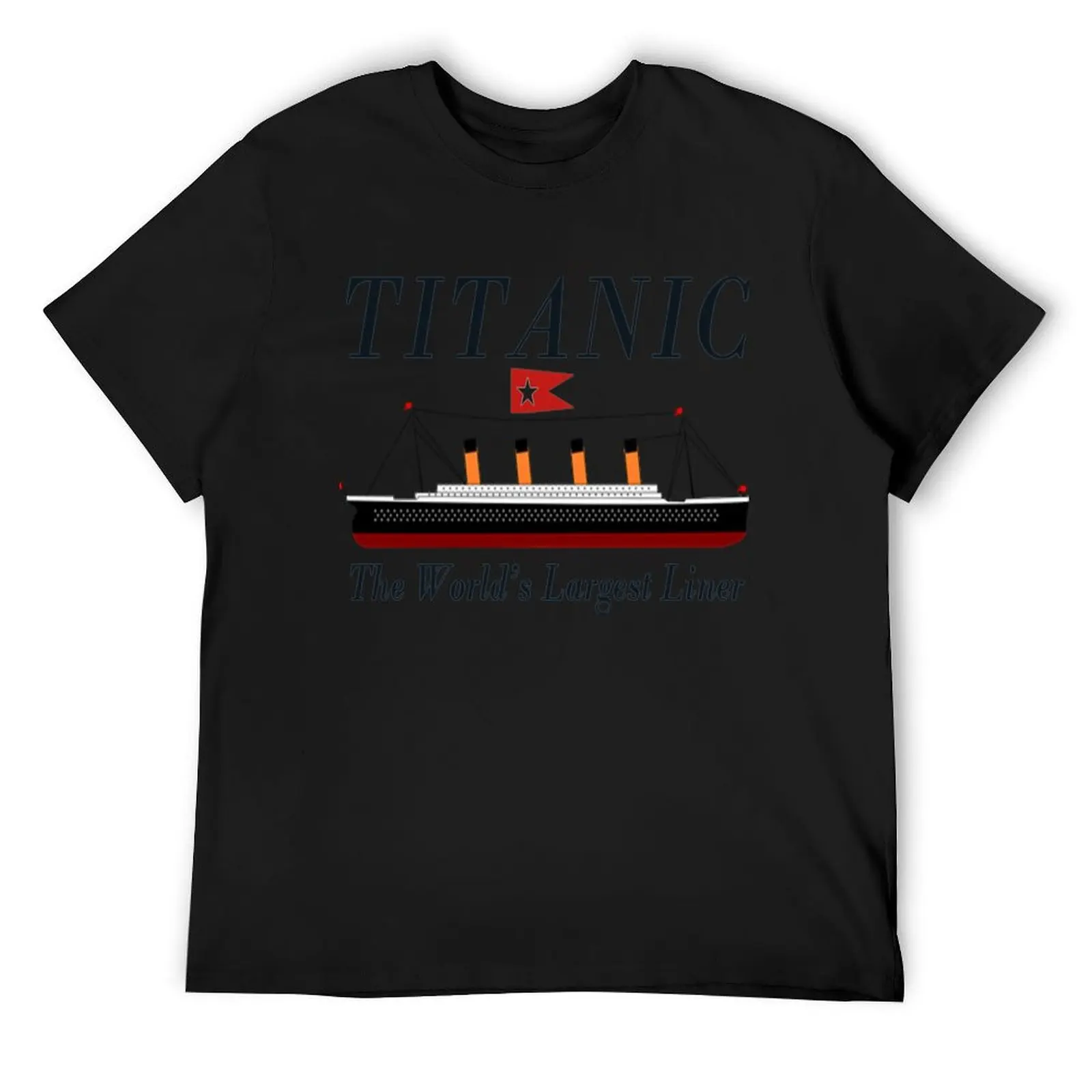 Titanic Sinking Vintage Poster Cruise Ship Atlantic Ocean Voyage T-Shirt aesthetic clothes sublime oversized t shirts for men