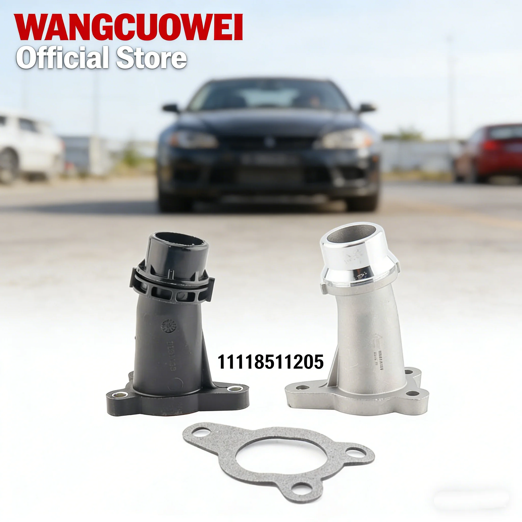 Engine water hose connector aluminum 11118511205 For BMW  1 2 3 4 5 6 7 Series X1 X2 X3 X4 X5  B48 F35 F20 G38 G12 G01 G15 G20