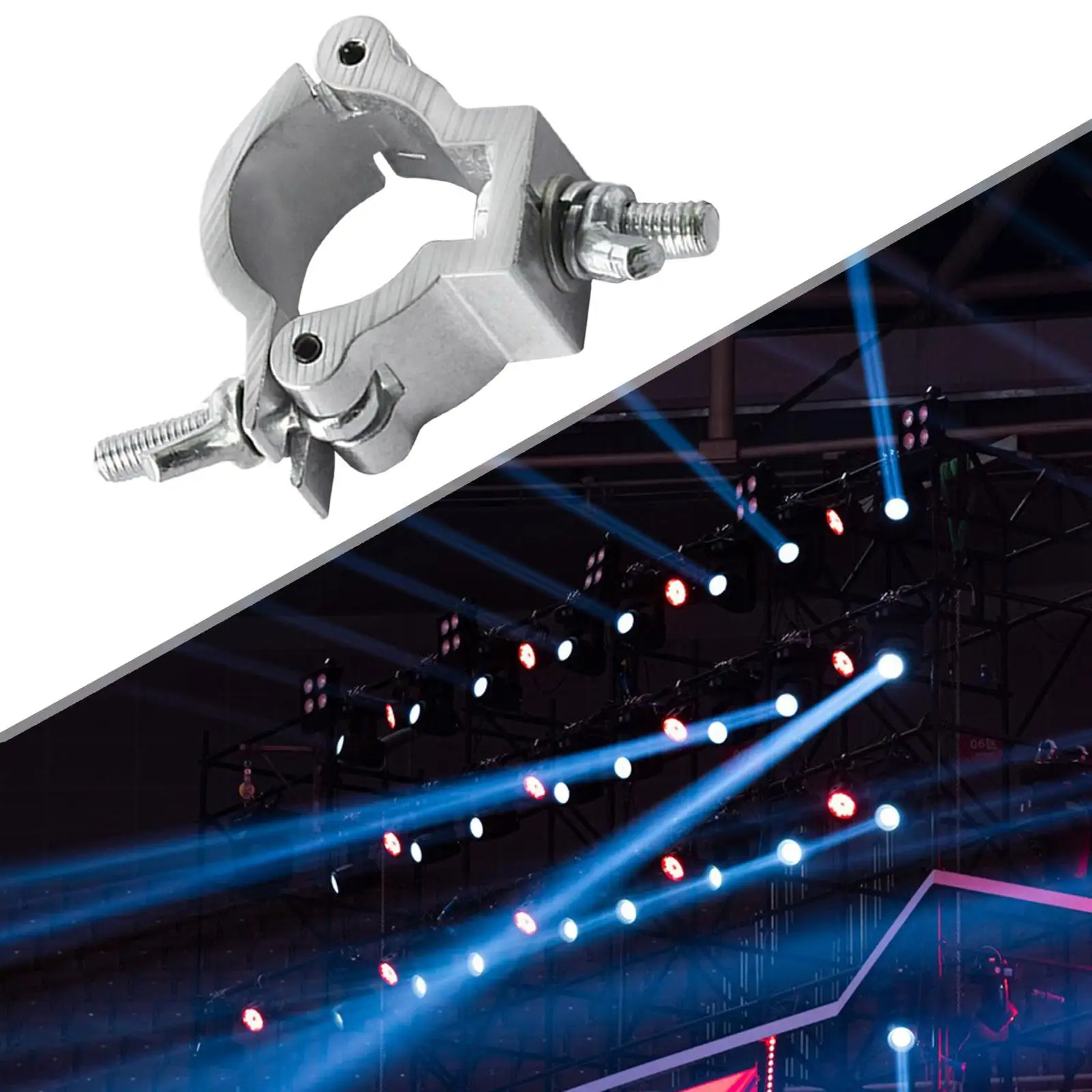 Swivel Clamp for Stage Lighting Premium Aluminum Hook Single Head Rotating Mount for Moving Head Beam