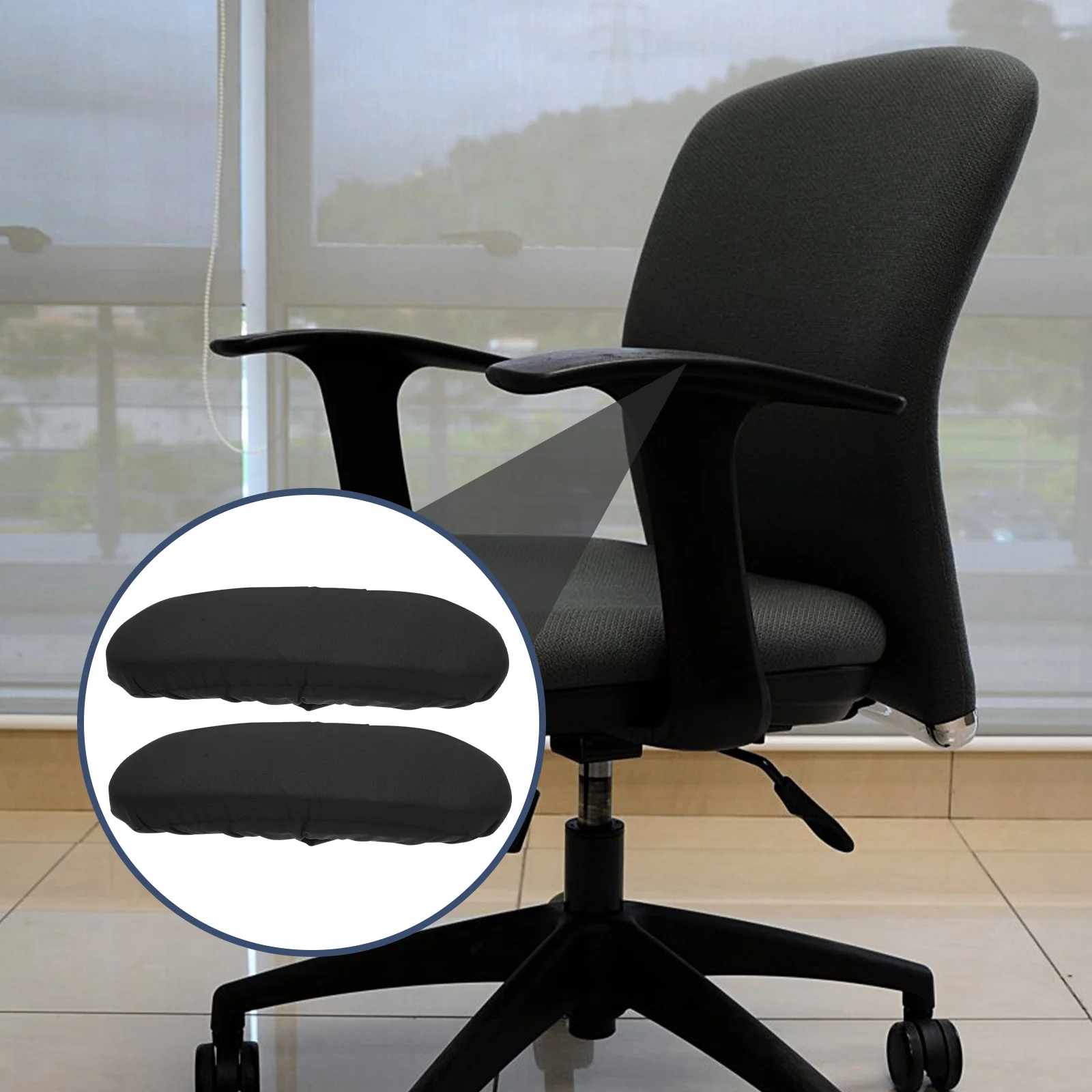 

2 шт., чехлы на подлокотники для офисного стула, удобные рукава для подлокотников для игрового компьютерного стула, защита для подлокотников