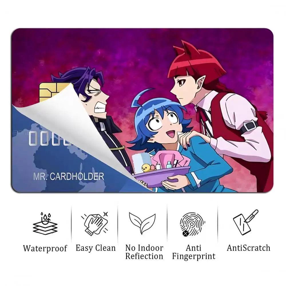 Iruma Suzuki Welcome to Demon School Card Stickers for Bank Access Protective Waterproof Film Cover Sticker Gift