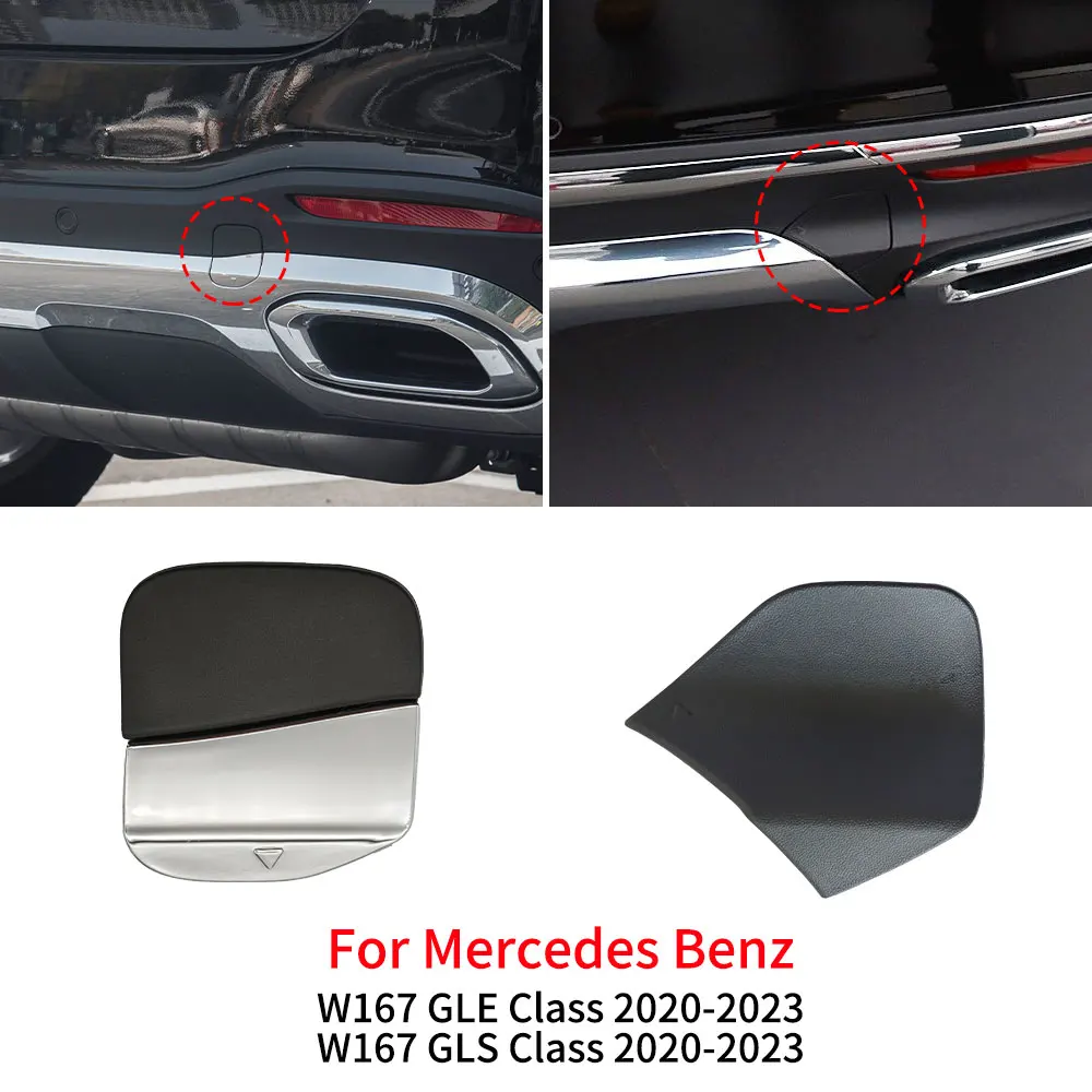 For Mercedes W167 Car Rear Bumper Tow Hook Cover Cap Black For Mercedes Benz GLE GLS Class GLE300 GLS350 GLE400 GLS450 GLS550