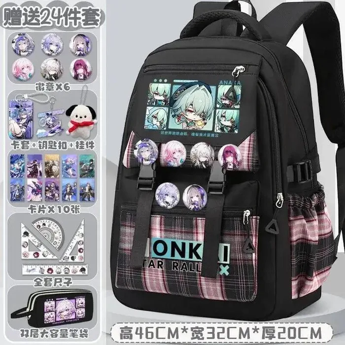 

Аниме Honkai: Star Rail Косплей Sunday Mydei Castorice Anaxa The Herta Hyacinthia Aglaea Boothill Рюкзак из нейлоновой ткани Сумка Ani