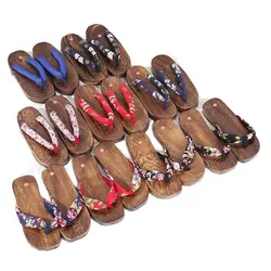 Japan Anime Ninja Cosplay Geta Boys Ninja Clogs Slippers Cos Shoes Boys Summer Children Girls Flip Flops Sandals