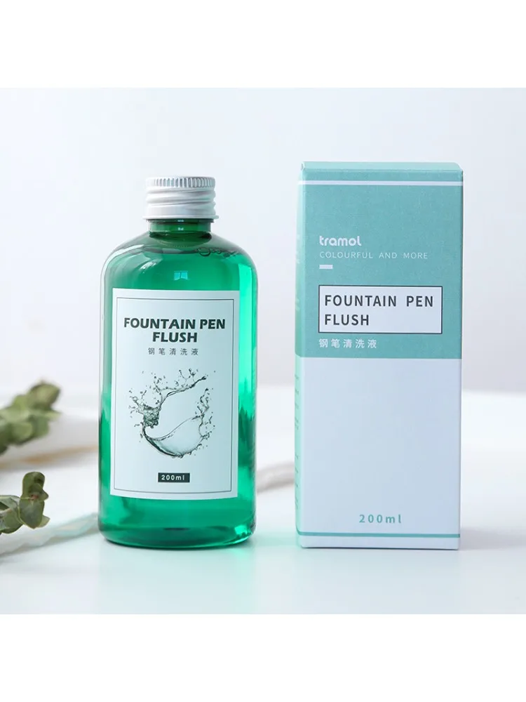 Płyn do czyszczenia piór wiecznych 200 ml, płyn do czyszczenia śladów atramentu w piórze, detergent do metalowych końcówek piór, artykuły papiernicze szkolne. — zdjęcie produktu 7