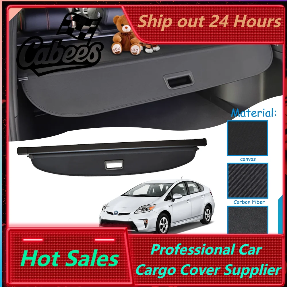 Car Trunk Covers For Toyota Prius 30 XW30 2010~2015 Waterproof Luggage Curtain Shelter Privacy Partition Cargo Accessories