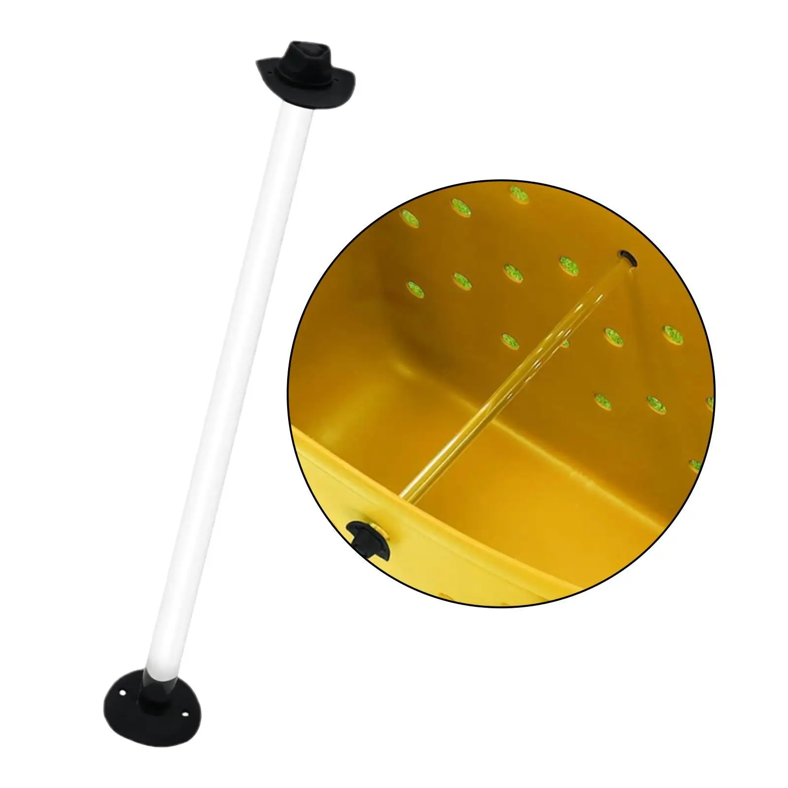 

Держатель для хранения пряжи с двумя соломенными чехлами для вязания и рукоделия