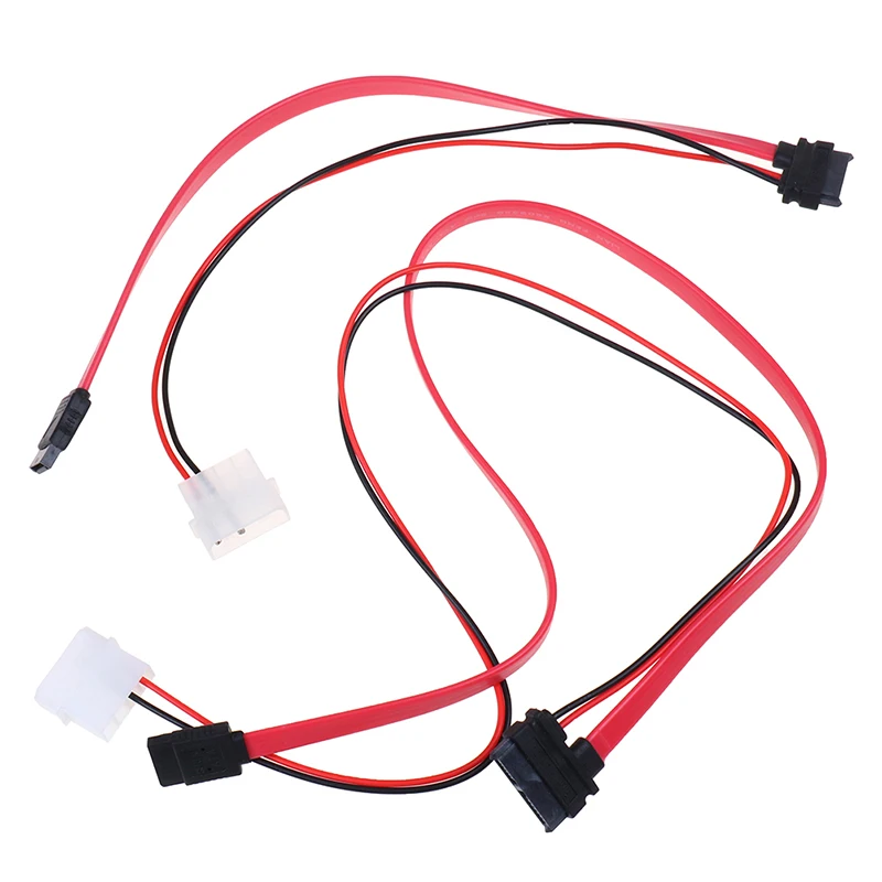 7 + 6 Pin Slimline SATA Cable for Slim Laptop SATA DVD CD-RW Adapter Cable