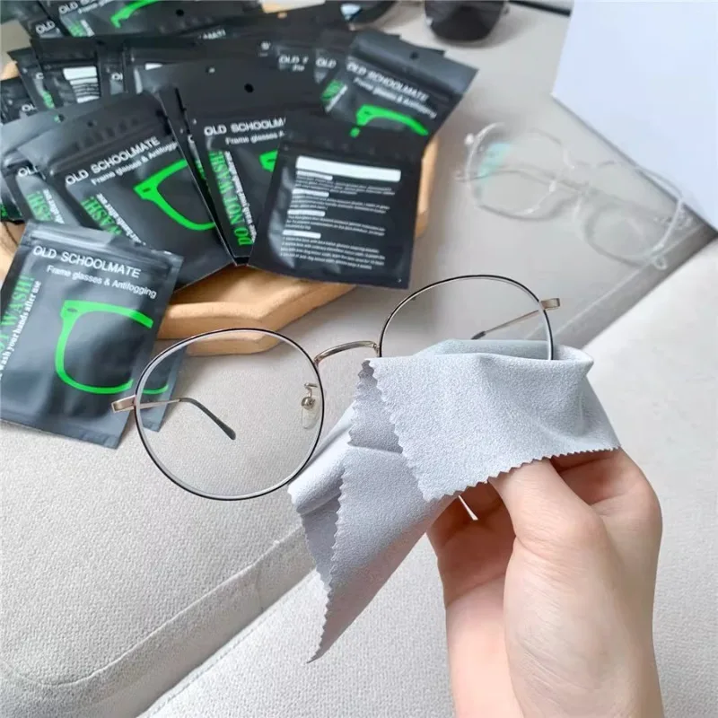 Reusable Anti-Fog Suede Glasses Cloth Microfiber Lens Cleaner Wipes for Eyeglasses Sunglasses Camera Lenses Mobile Phone Screen view 3