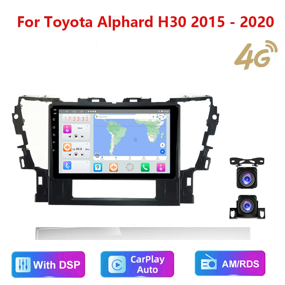 

HD multimedia head unit For Toyota Alphard H30 2015 - 2020 Car Stereo Radio Android video GPS Carplay 4G AM/RDS/DSP