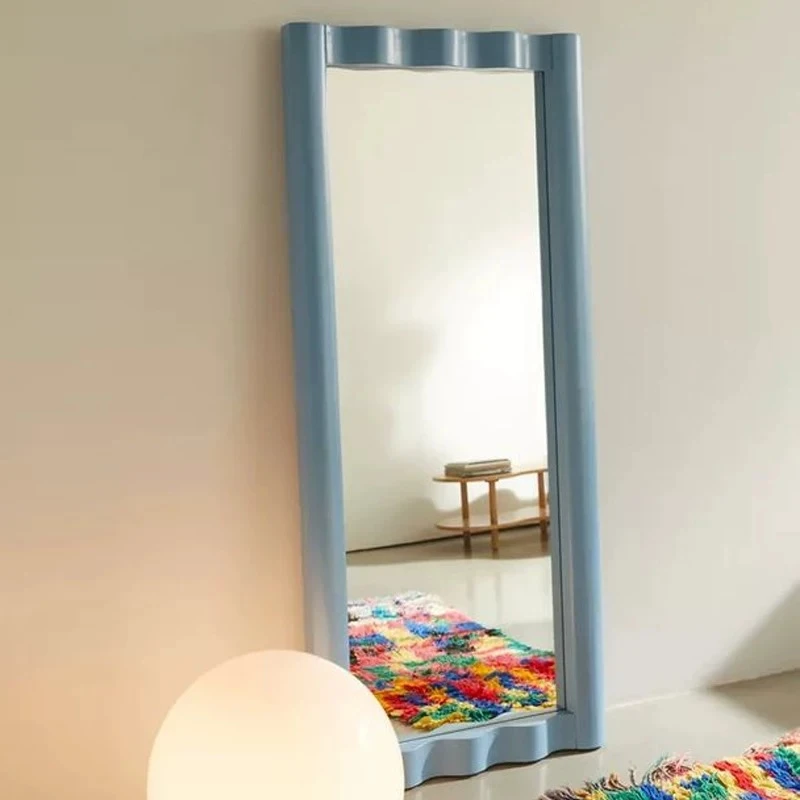Internet celebrity living room floor mirror pastoral art full-length home wall large mirror wall hanging fitting