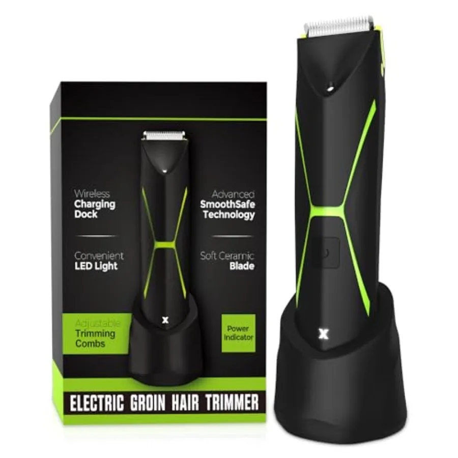 

Electric Body Hair Trimmer for Men: Manscape Cordless Ball Body Shaver with Ceramic Blade Waterproof Pubic Hair Groomer Manscap