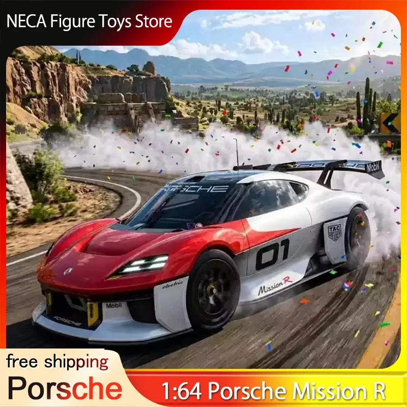 

Krium 1:64 Porsche Mission R Pure Electric Concept Racing Alloy Car Model Gifts For Porsche Car Enthusiasts And Collectors Toy
