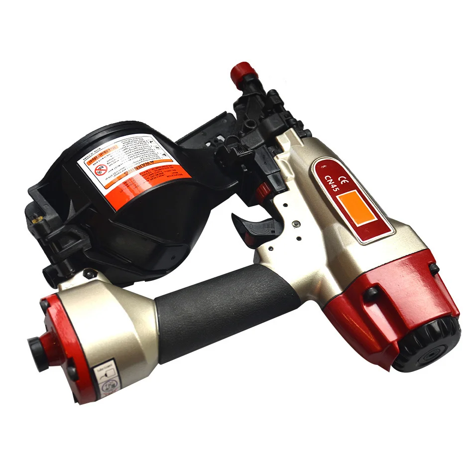 CN45 Pneumatische Coli Nagel Pistole Pneumatische Nagler mit 200/400 Pcs Nagel Last Kapazität Hohe Qualität 70-120PSI(5-8,3 bar) coli Nail Gun