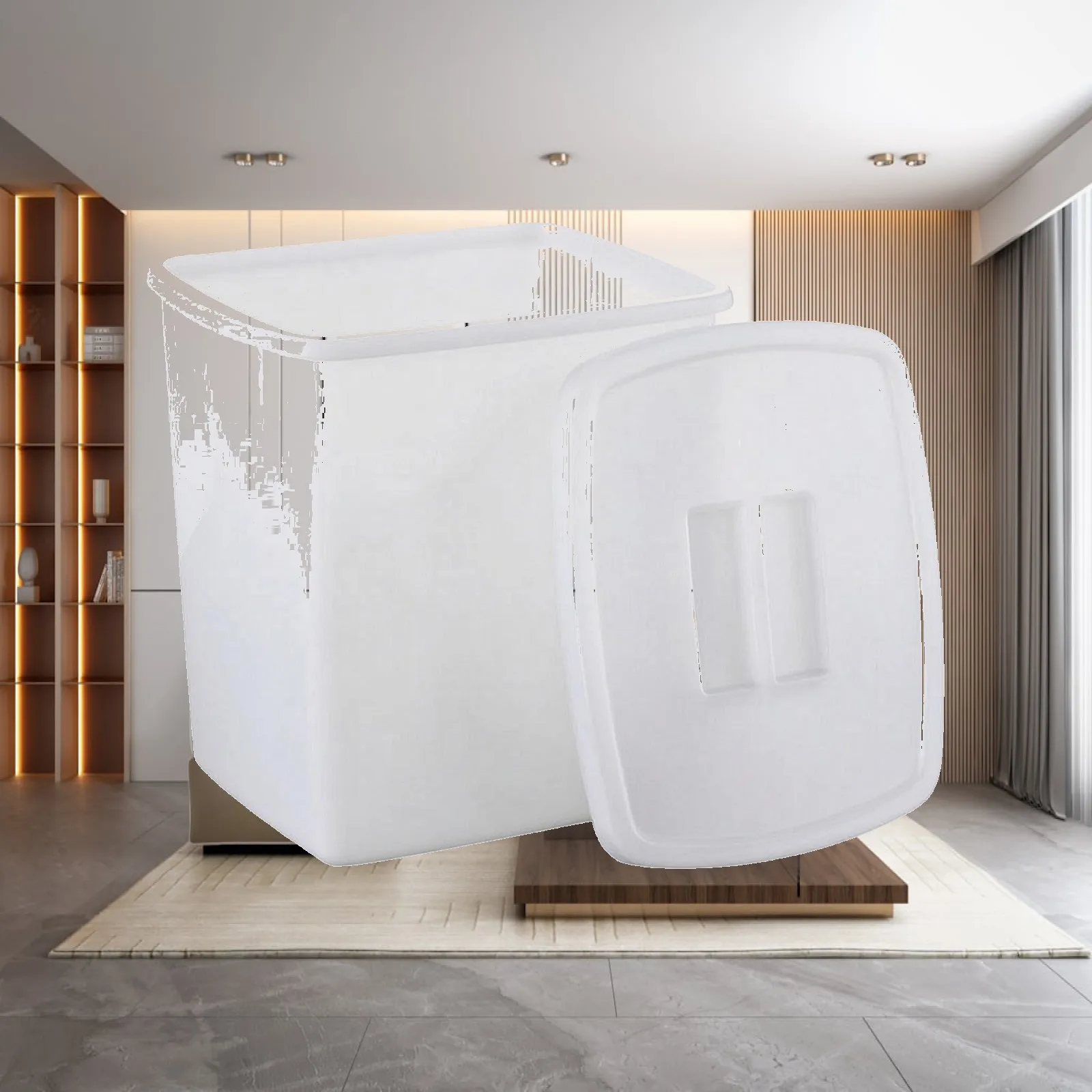 Storage Container Translucent Beverage Storage Container Stackable Lidded Container Space Saving for Refrigerator, Drink Station