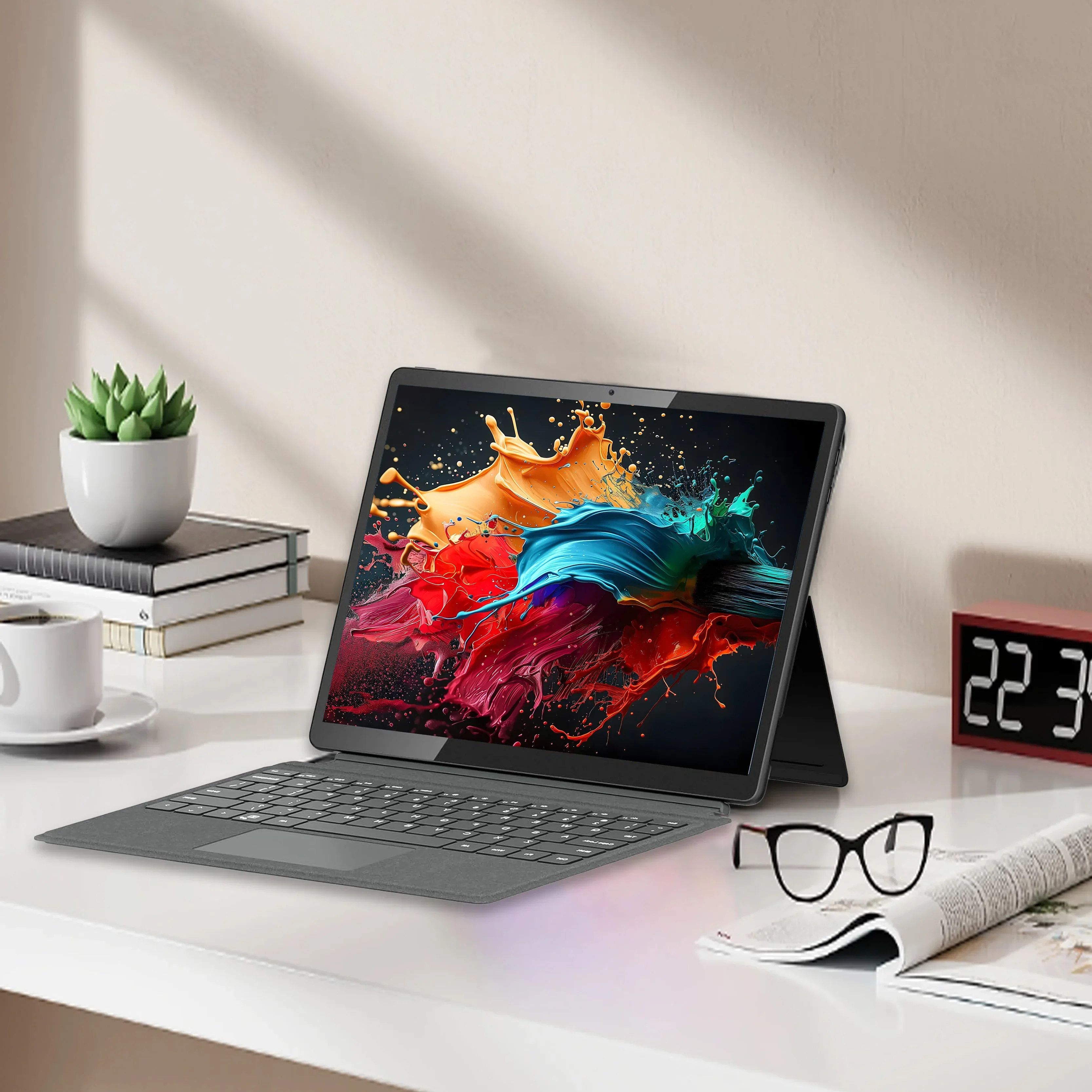 2 في 1 تابلت windows11 13 بوصة في tel Core i7 32GB 1TB أدوات خاصة كمبيوتر لوحي مع لوحة مفاتيح كمبيوتر لوحي #4