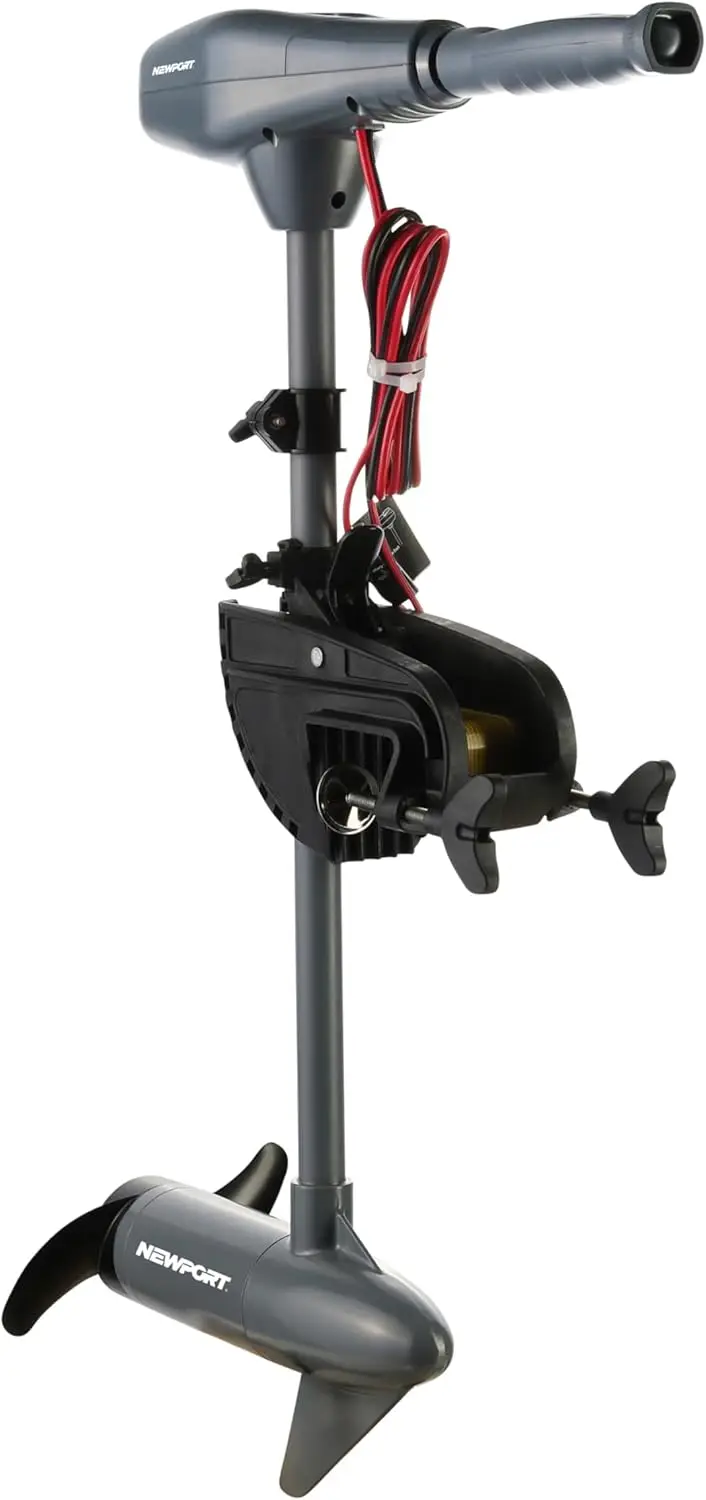 Series 55lb Thrust Transom Mounted Saltwater Electric Trolling Motor w/LED Battery Indicator (24