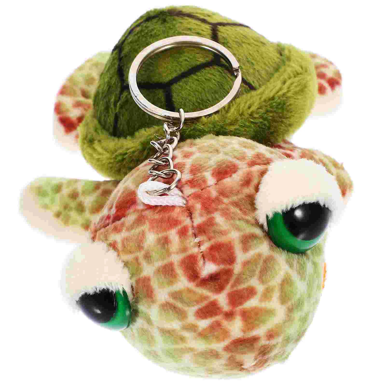 

Stuffed Turtle Plush Toy Keychain Animal Hanging Decor Tortoise Keyring Cute Wallet