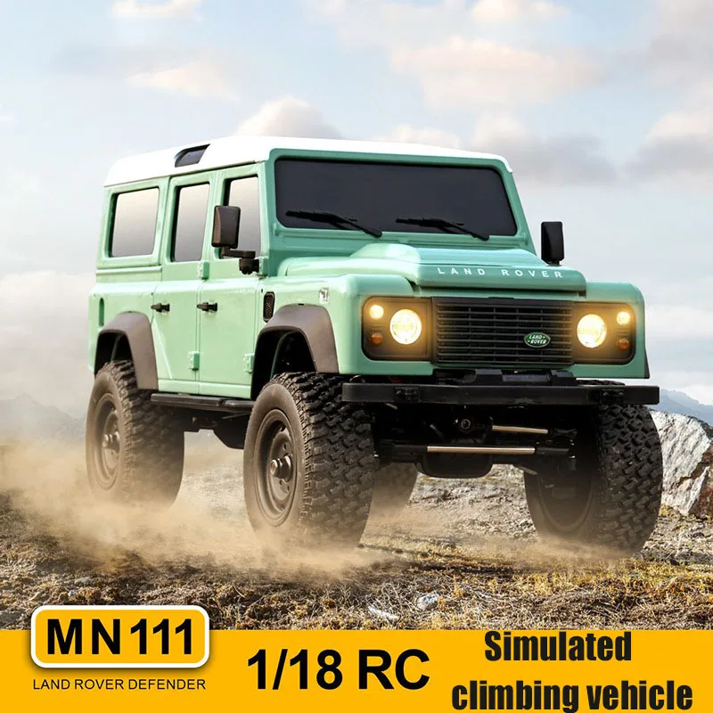 MN-111 New Kit Version Four-wheel Drive Simulation Climbing Car Mn-111 Land Rover Defender Model Car 1:18 Remote Control Car