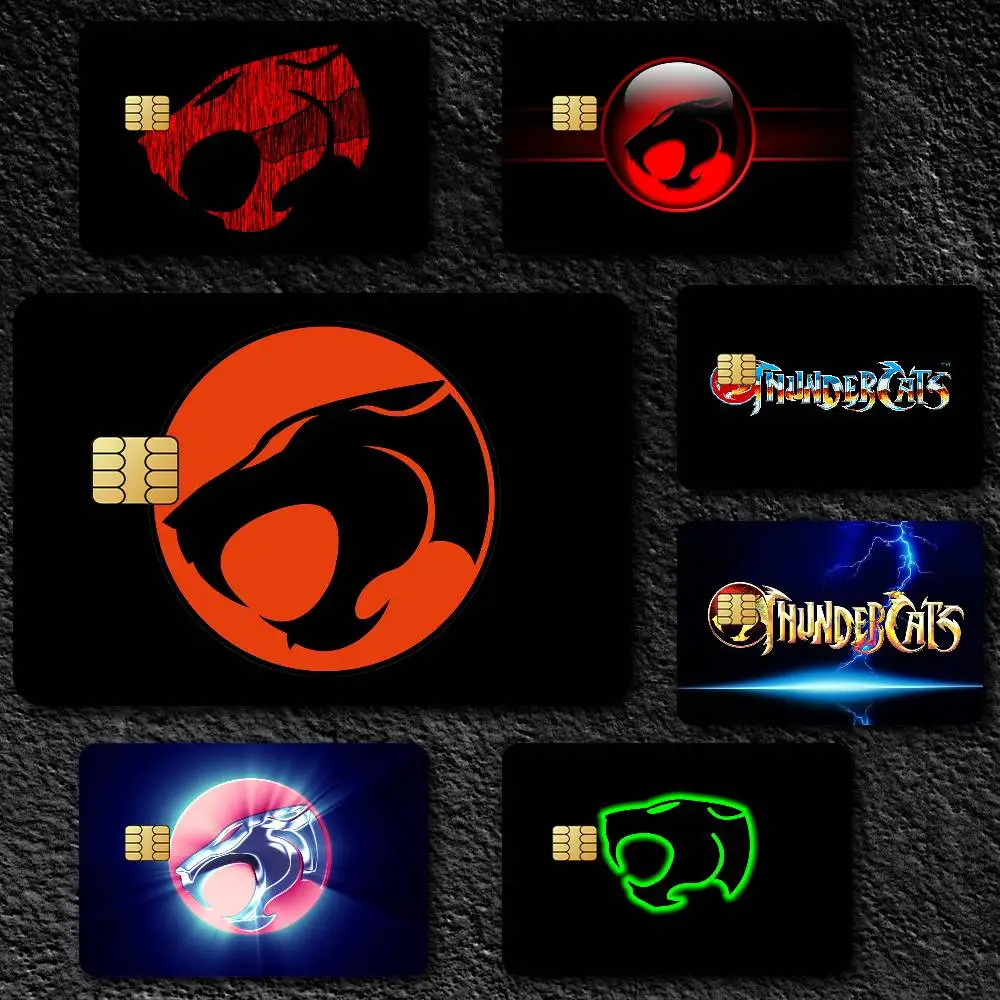 Cartoon T-Thundercats Credit Card Skin Stickers for Bank Card Bus Metro Card Sticker Waterproof Gift