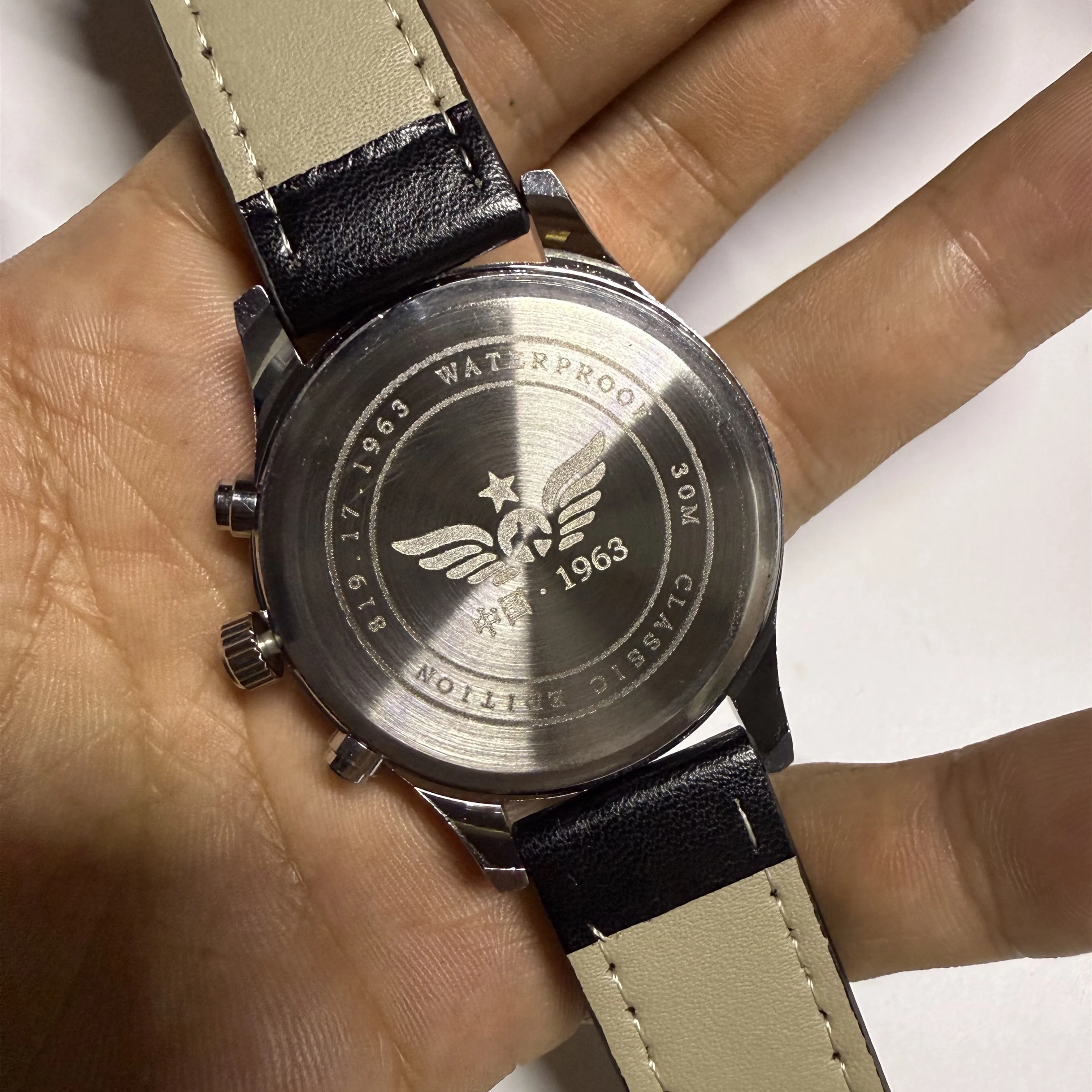 Zegarki męskie 1963 pilote, automatyczny zegarek 42mm, wodoszczelny, retro, kwarcowy chronograf, zegarek wizytowy vintage.