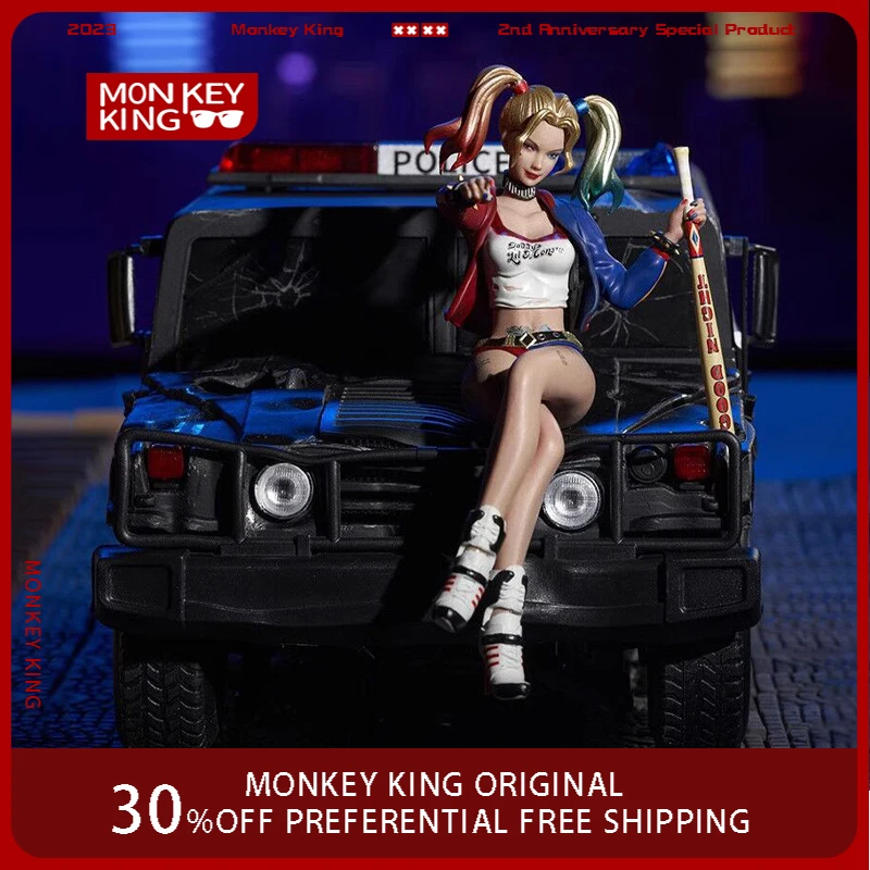 

New Marvel Comics Suicide Squad Harleen Quinzel Figure Police Alloy Car Pvc Model Desktop Ornament Decoration Collection Toys