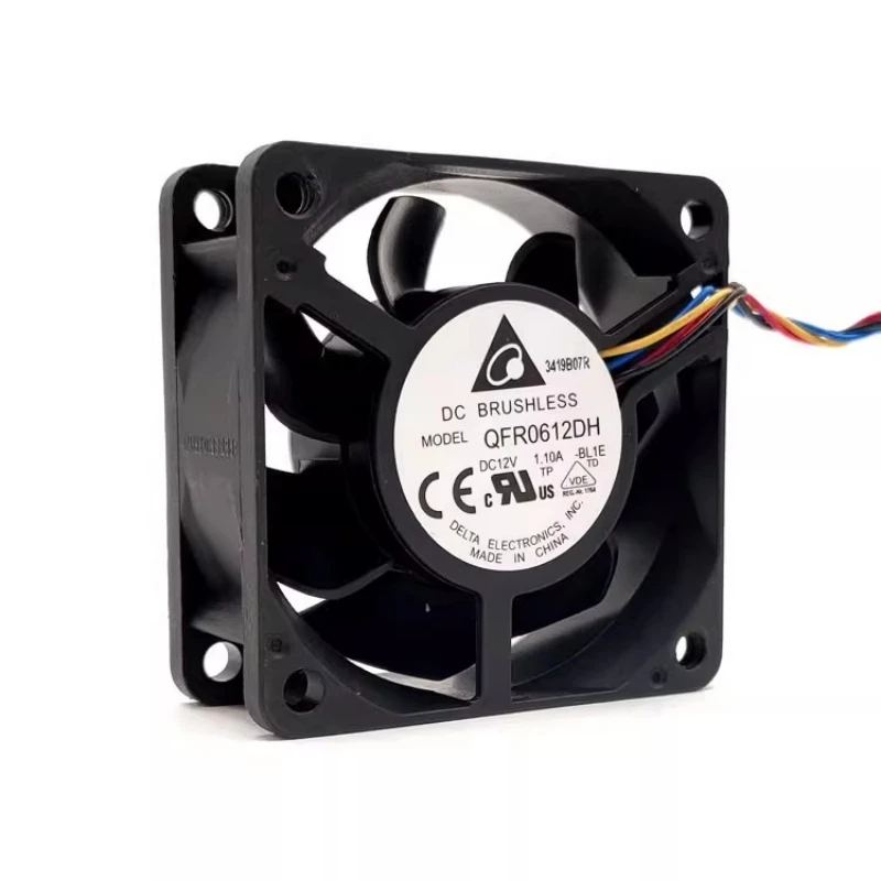 Original QFR0612DH 6025 12V 1.10A 6CM ventilador de refrigeración de doble rodamiento de bolas de volumen de aire súper grande