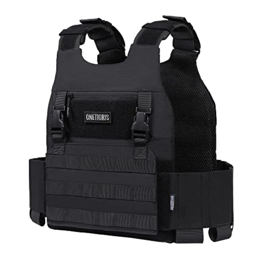 

Жилет OneTigris Low Profile MOLLE для взрослых с креплением на липучке, боковыми эластичными карманами и держателями для магазинов